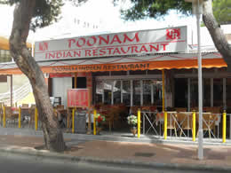 Poonam Indian restaurant magaluf